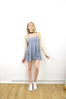 kurzes sexy Kleid von Topshop in grau