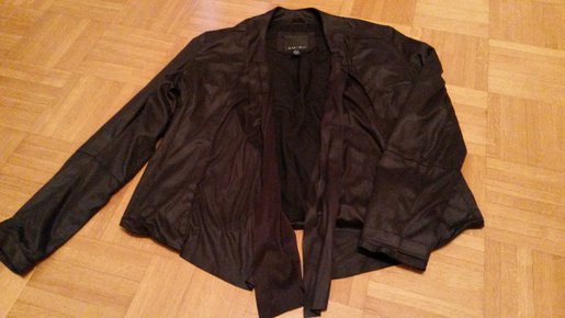 Kunstlederjacke schwarz