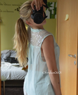 *Neu* Hollister by Abercrombie & Fitch Chiffon Top, Fashion Oberteil, Bluse, Crop Top, rückenfrei