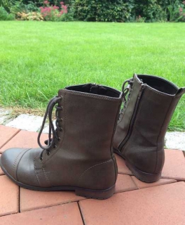 Schnürstiefel Vintage Blogger braun