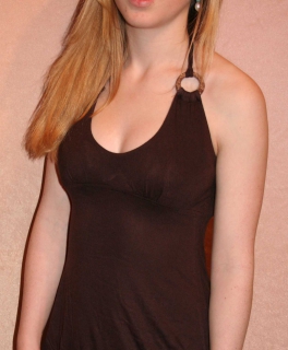 Strandkleid/ Sommerkleid braun, Größe 34