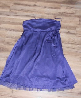 lila Satin Kleid von Bonprix