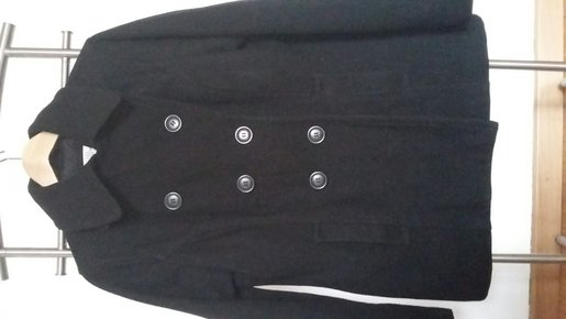 schwarzer Kurzmantel von H&M Gr.44