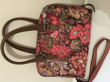 Oilily Tasche in braun mit Blumenmuster 