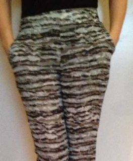  Haremshose Jogginghose wildes Muster