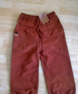 NEU & mit Etikett: Kinderhose aus bestem Leinstoff in rostbraun