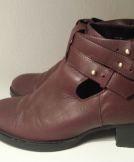 Ankle Boots After all Leder Stiefeletten cut out Asos Braun
