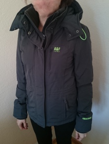 Übergangsjacke A&F Damen XS grau