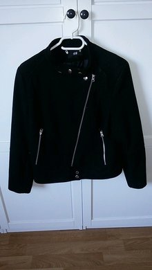 H&M Bikerjacke schwarz 44