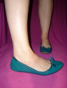 Ballerinas Größe 40 Lack petrol