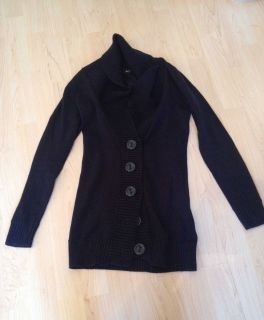 blaue Strickjacke, Größe S