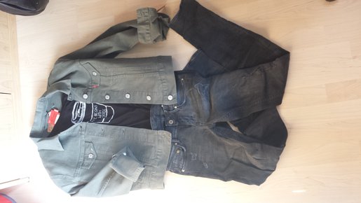 Original Levis Jeans Jacke khaki NEU vintage blogger Jeansjacke