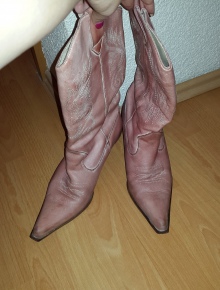 pinke Cowboystiefel von J.Holliday Größe 40