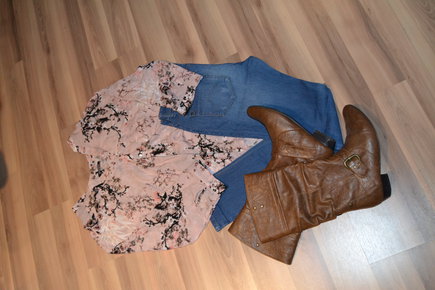 Schuhe Stiefel Mustang Braun Absatz 40