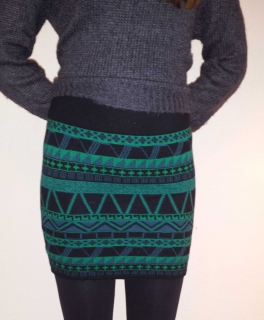 schwarz grüner Rock