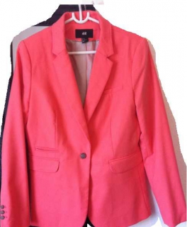 Blazer korall neon H&M 40 L M 