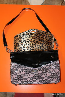 Trophy Queen Handtasche Vinyl Lack Spitze Hot Rod Rockabilly Pinup