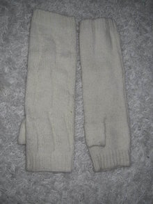 Handschuhe Stulpen creme one size