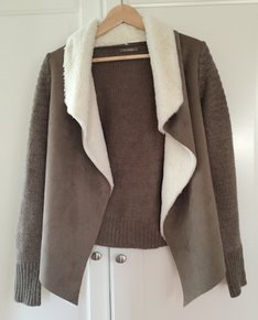 super kuschliger Cardigan, Kunstfell, Teddyfell, NEU 