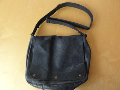 blaue Echt Leder Messenger Tasche Rossi Firenze