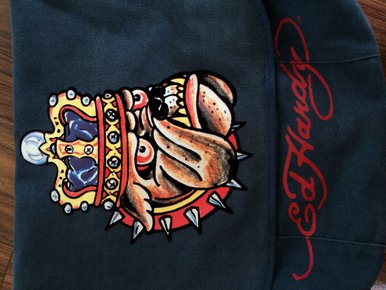 Original Don Ed Hardy Tasche Bulldogge