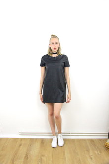 Fancy Kleid von Topshop Lederoptik