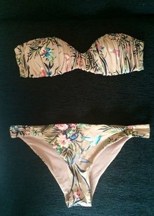 Bikini H&M Damen Blumen beige super Zustand