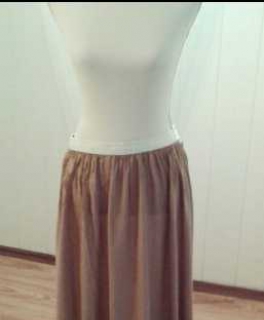 Tommy Hilfiger Maxirock, beige, Größe M