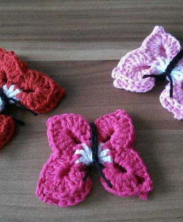 3er Set Schmetterlinge 