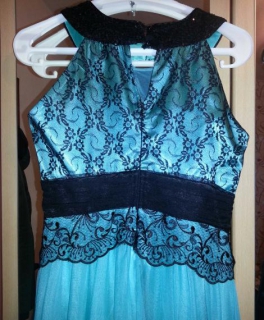 Abendkleid - Lang - Türkis - mint