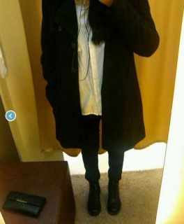 NEUER Schwarzer Damen Mantel!