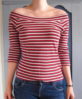 Gestreiftes Oberteil Grunge 