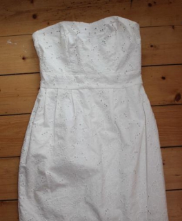 weißes Kleid in Gr. 38