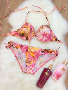 Bikini Triumph flower Pink 