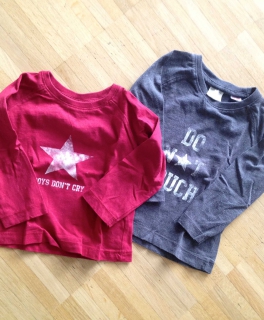 2 Shirts mit lustigem Print Zara 9-12 Monate