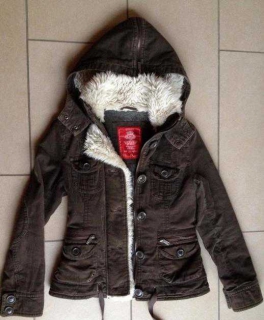 Cord Winterjacke Braun Edc