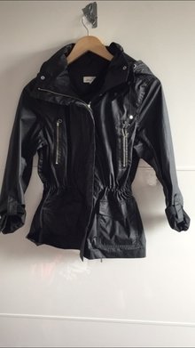 Schwarze Jacke Parka in xs