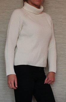 Pullover gerippt mit Rollkragen