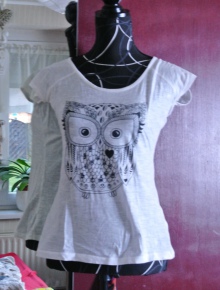 T-Shirt mit Eulenrprint