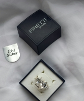 Firetti Echt Silber Ring - NEU! Großer Stein!