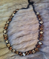 Wunderschöne Kette nude / orange / bernstein