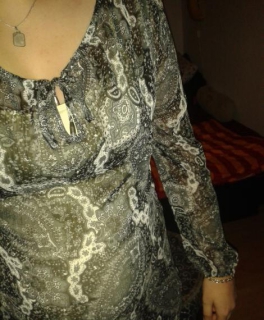 Bluse leicht transparent in Größe 38