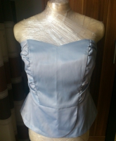 Corsage Gr. 40 Silber glänzend satin