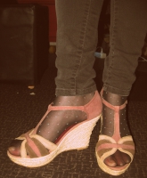 Sandalen mit Keilabsatz