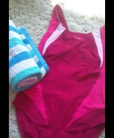 Pinker KangaROOS Badeanzug Kinder 