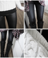 Schöne Lederleggings / Ledertreggings Gr. S Kunstleder Lederhose