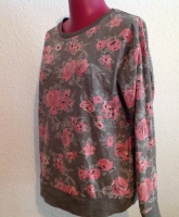 h&m Sweatshirt Blumen Gr. xs 
