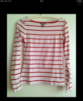 H&M rot weißes Oberteil