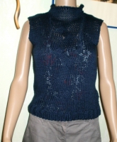 Stricktop aus Italien, dunkelblau S/36