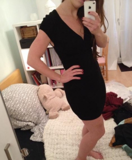 Mango schwarzes Kleid Glitzer Glamour Party Blogger